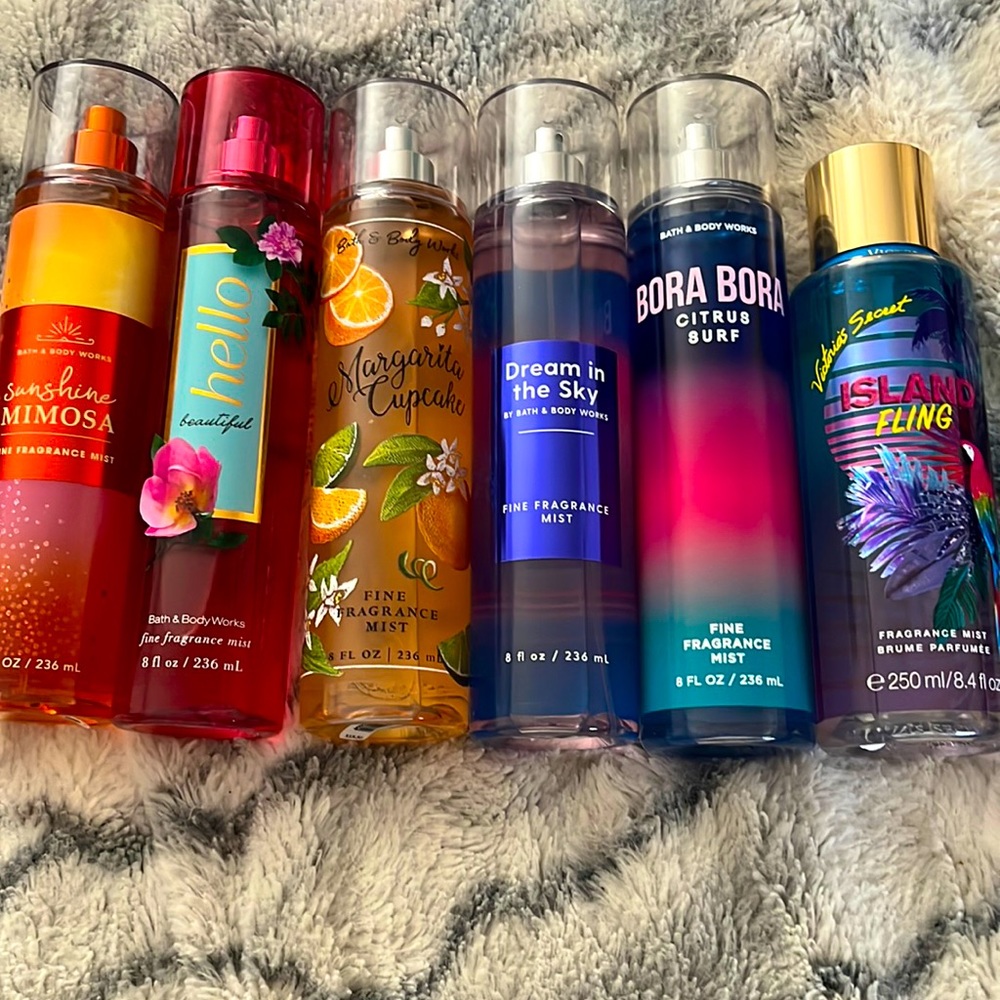 bath and body works fragrance mists